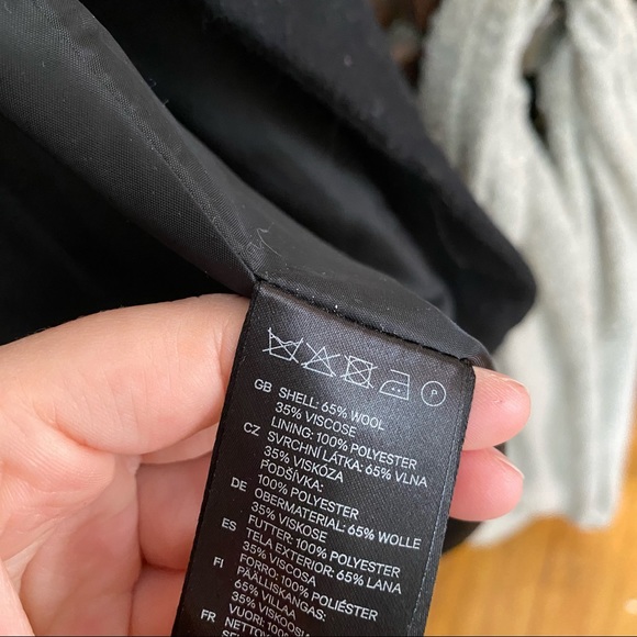 H&M wool blend long coat - Picture 3 of 6